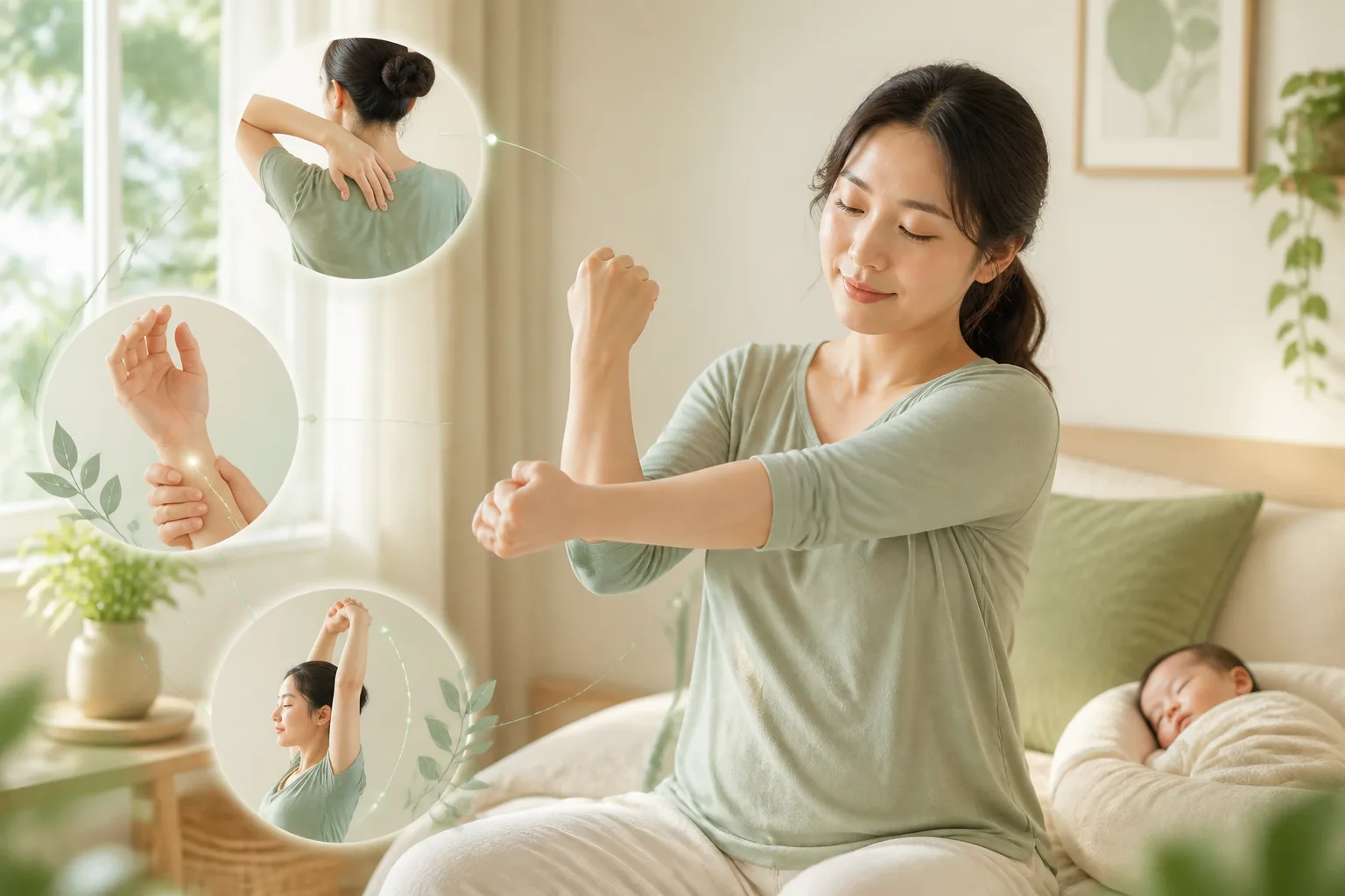 출산 후 관절 부담과 회복 단계를 살펴보는 산모